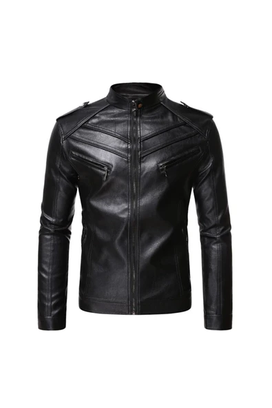 Dar kesim hakiki deri mont ürün görseli