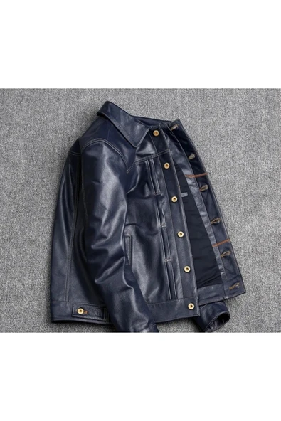 Hakiki deri spor ceket - 2