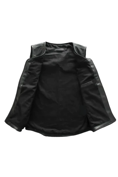 Prof Model Zik Hakiki Kuzu Derisi Dar Kesim Yelek - 3