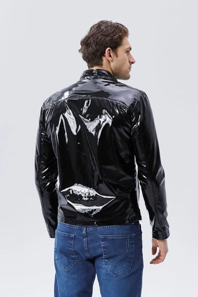 Rugan deri ceket tarzı yağmurluk - 3