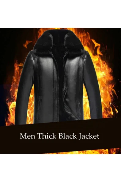 Hakiki deri Yakası Tüylü çıkarabilir içi Tüylü Mont