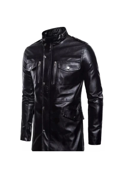 Hakiki kuzu derisi Uzun mont pardesü tarzı kesim