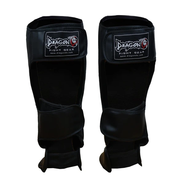 DragonDo 40715-P Kaval Ayak Koruyucu Siyah Profesyonel Kick Boks Kaval Koruyucu - 4