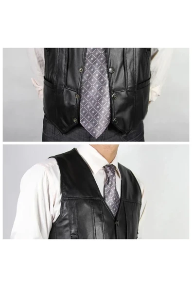 Entel hakiki kuzu derisi yelek - 4