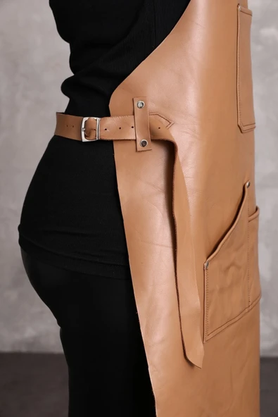 Dana Derisi Önlük Taba Renk - 4