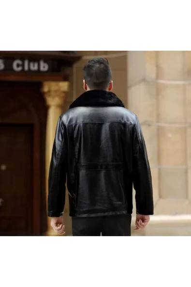 Dana Derisi Yakası Ve Içi Tüylü Kışlık Mont Kaban - 2