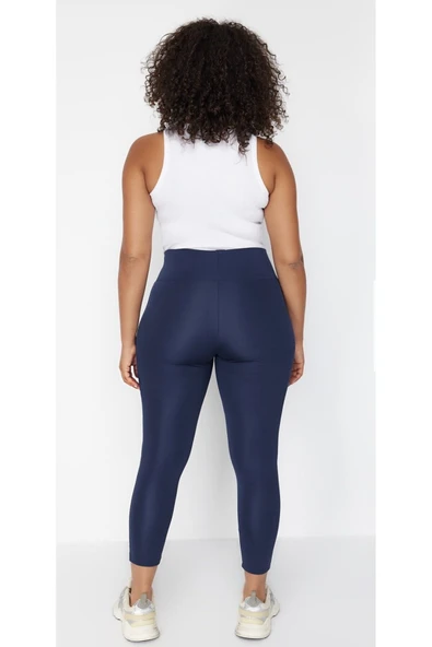 İnce Tayt Toparlayıcı Yüksel Bel Lacivert Renk - 3