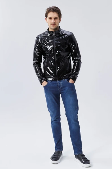 Rugan deri ceket tarzı yağmurluk - 4