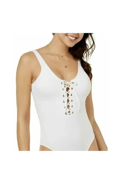 Beyaz Kuşgözlü Regular Mayo derin sırt dekolteli - 3