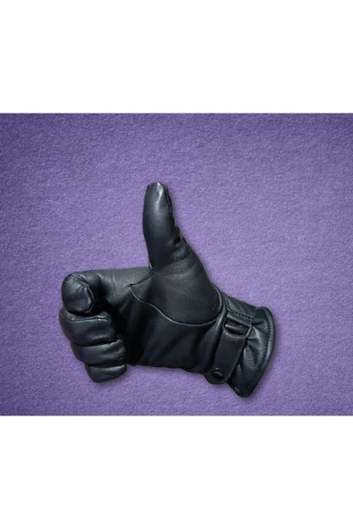 Hakiki deri zik eldiven - 3
