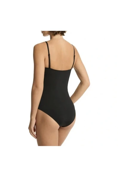 Siyah Straplez Toparlayıcı Mayo İp Askılı - 2