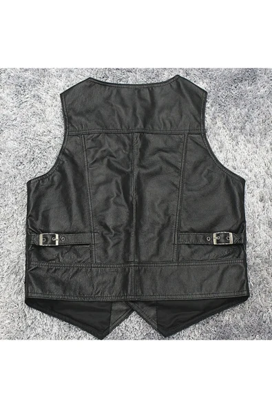 Hakiki kuzu derisi London yelek - 2