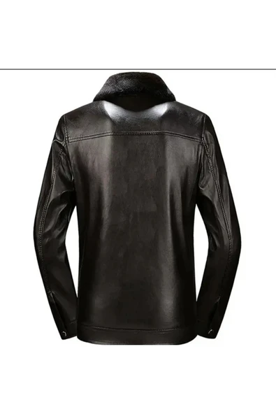 Yakası Ve Içi Kürk Mont - Resim 4