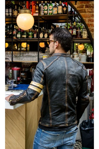 Prof Model Eskitme Model Hakiki Kuzu Derisi Spor Ceket - 2