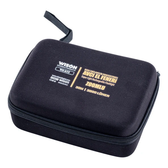 Wison El Feneri - Zoomlu - Şarjlı 30 W - Metal Gövde - Resim 6