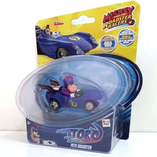 Disney Mickey And The Roadster Racers Figür ve Araç Pete Figürü ve Arabası - Resim 2