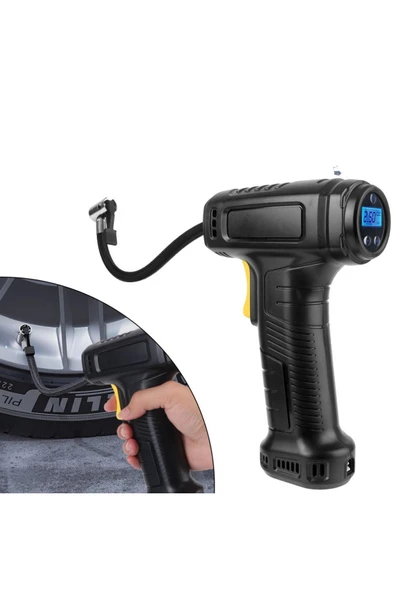 Auhma A6622 Dijital LCD Ekranlı 4000mAh Hava Kompresörü | Şişirme Pompası