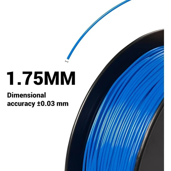 Snapmaker Petg Mavi 3D Yazıcı Filamenti 1.75mm 1Kg - Resim 5