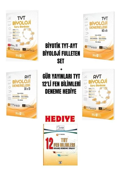 BİYOTİK TYT-AYT BİYOLOJİ FULLETEN SET - 1