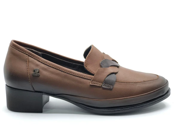 Venüs Cedrus Hakiki Deri Comfort Ortopedik Kadın Topuklu Ayakkabı - Resim 6