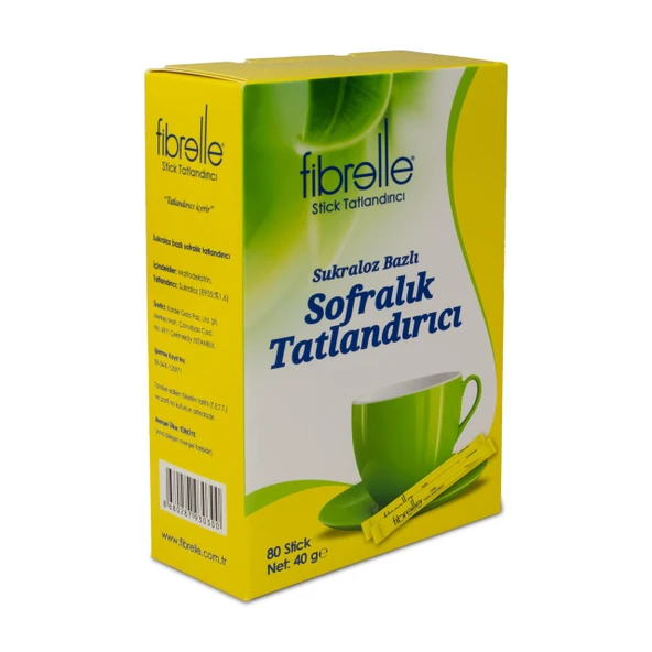 Fibrelle Ultra Plıus Stick Tatlandırıcı 80'li ürün görseli 1