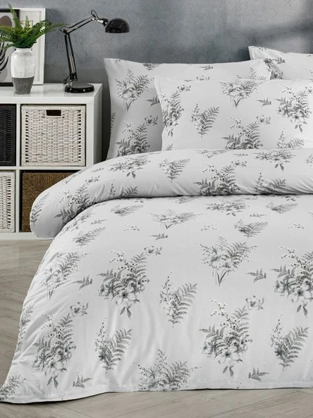 Pamuklu Çift Kişilik Nevresim Takımı - Yumuşak Dokulu 200x220 cm ( Çarşafı King Size ) - 8