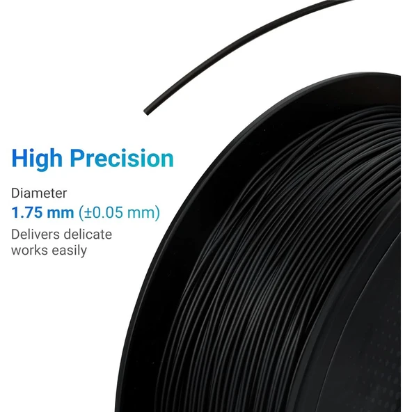 Snapmaker Yüksek Akışlı Tpu95 Filament Siyah 1Kg - Resim 3