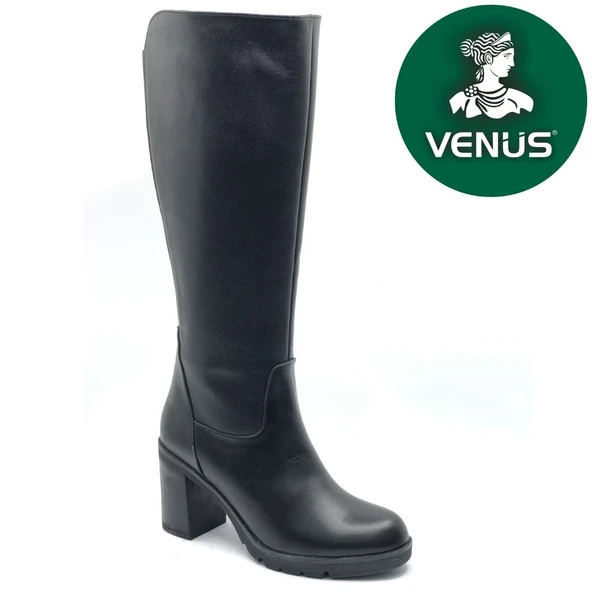 Venüs Jabuka Hakiki Deri Ortopedik Topuklu Kadın Çizme ürün görseli 1