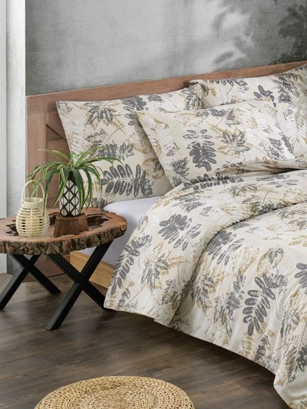 Pamuklu Çift Kişilik Nevresim Takımı - Yumuşak Dokulu 200x220 cm ( Çarşafı King Size ) - 4