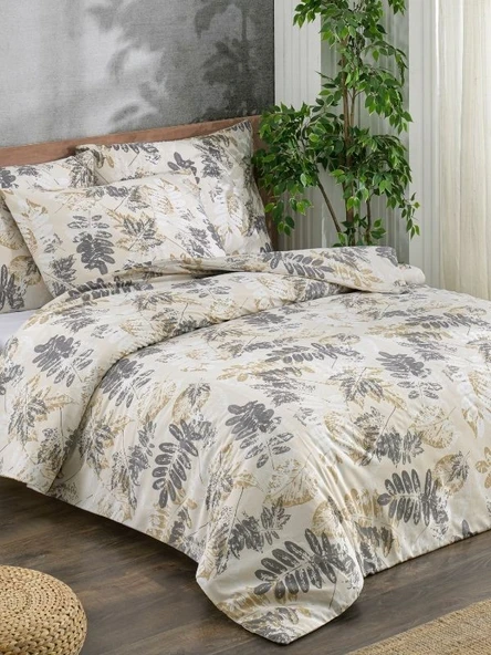 Pamuklu Çift Kişilik Nevresim Takımı - Yumuşak Dokulu 200x220 cm ( Çarşafı King Size ) - 3