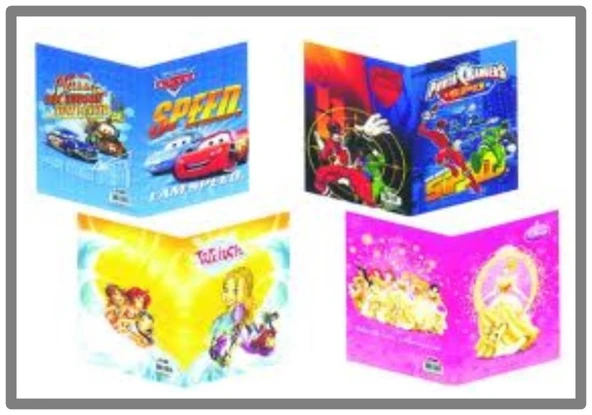 Hazır Defter Kabı Küçük Boy Kız 10 lu ürün görseli 1