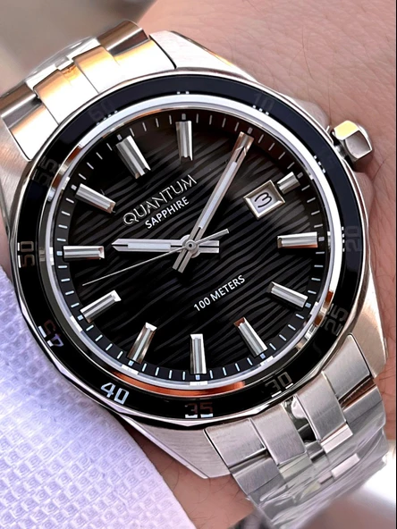 Quantum Sapphire Cizilmez Cam Çelik Kordon 2 Yıl Garantili 10 Atm Erkek Kol Saat EDG.1211.350 ürün görseli