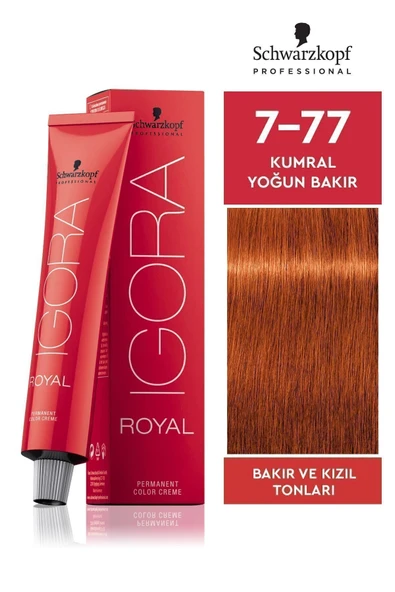IGORA Royal 7-77 Kumral Yoğun Bakır 60 ml