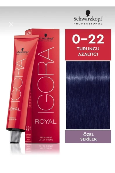 IGORA Royal Mix Saç Boyası 0-22 Turuncu Azaltıcı 60 ml
