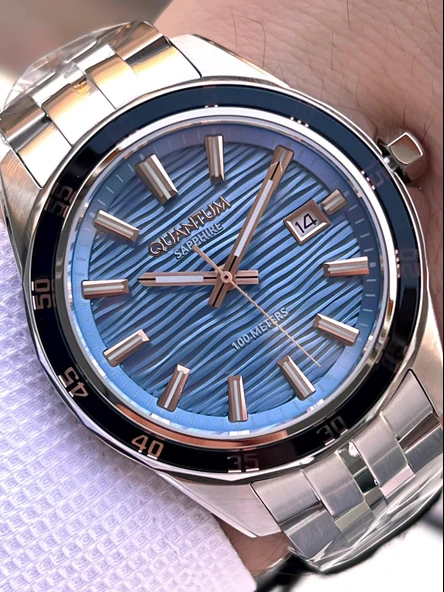 Quantum Sapphire Cizilmez Cam Çelik Kordon 2 Yıl Garantili 10 Atm Erkek Kol Saat EDG.1211.590 ürün görseli