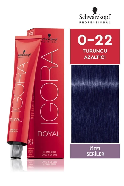 IGORA Royal Özel Seriler 0-22 Turuncu Azaltıcı Saç Boyası 60ml