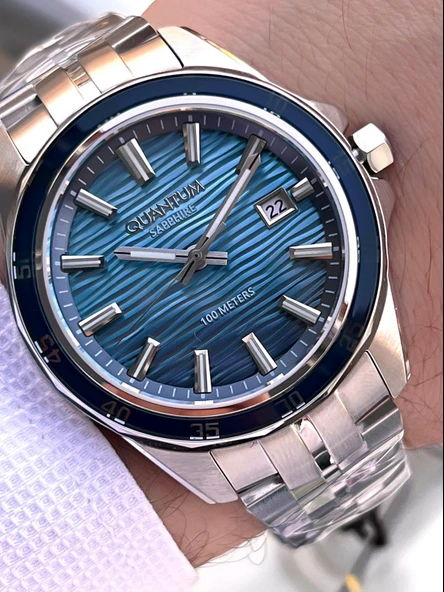 Quantum Sapphire Cizilmez Cam Çelik Kordon 2 Yıl Garantili 10 Atm Erkek Kol Saat EDG.1211.390 ürün görseli