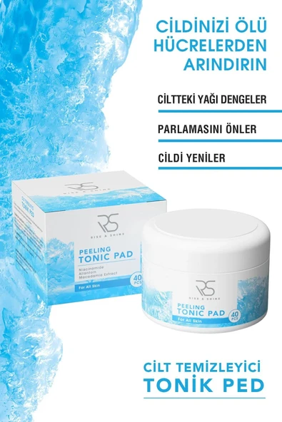 RİSE & SHİNE Peeling Tonic Pad - 40 Adet