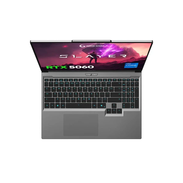 Game Garaj Slayer X7T-5060 C4 Intel Core i7 14650HX 64GB RAM 2TB SSD RTX5060 16" QHD+ 180Hz IPS FreeDOS Oyuncu Laptop - Resim 3