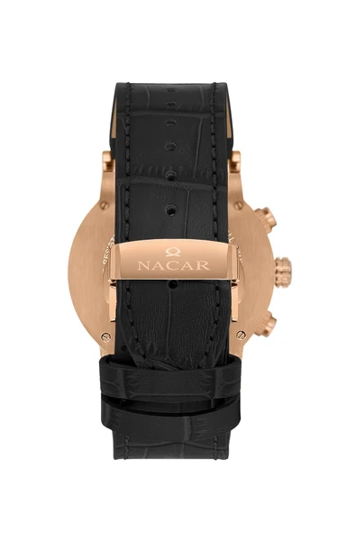 Nacar SAFİR CAM SPOR SİYAH ERKEK KOL SAATİ NC34-29B679-RBL1 - Resim 4
