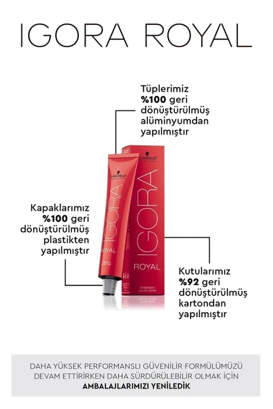 IGORA Royal 8-77 Açık Kumral Yoğun Bakır Saç Boyası 60ml - 3