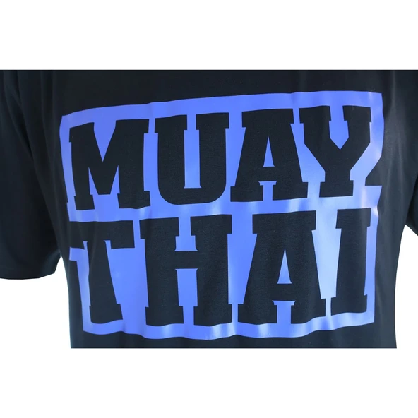 DragonDo TX8521 Muaythai Tişört Mavi Basklı Muay Thai Tişörtü - 3