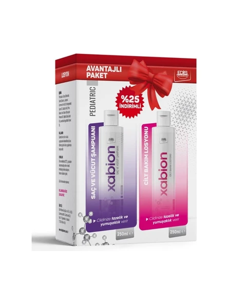 Xabion Cilt Bakım Losyonu 250 ml ve Xabion Çocuk 250 ml Cilt ve Saç Bakım Şampuanı - 1