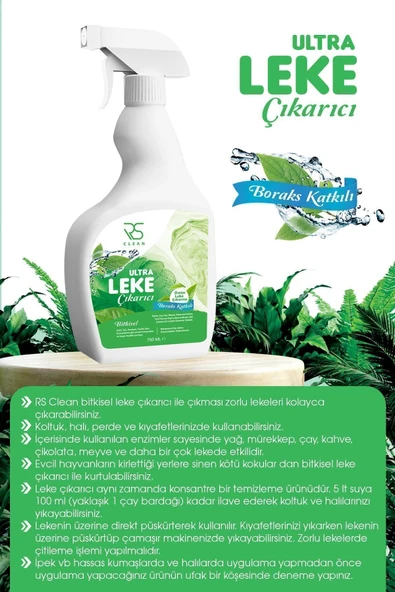 RS CLEAN Ultra Bitkisel Leke Çıkarıcı - 750 Ml