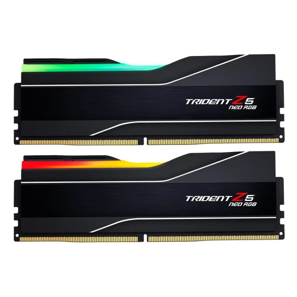 G.Skill Trident Z5 Neo RGB F5-6000J3444F64GX2-TZ5NR 128GB (2x64GB) DDR5 6000MHz CL34 Masaüstü Bellek ürün görseli 1
