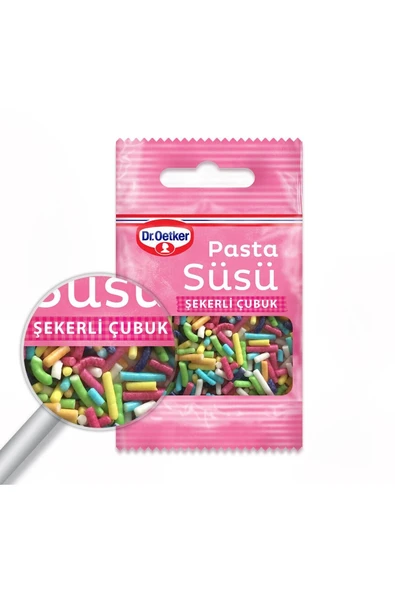 Dr. Oetker Dr.oetker Dekor Pasta Süsü Şekerli Çubuk 10 gr ürün görseli