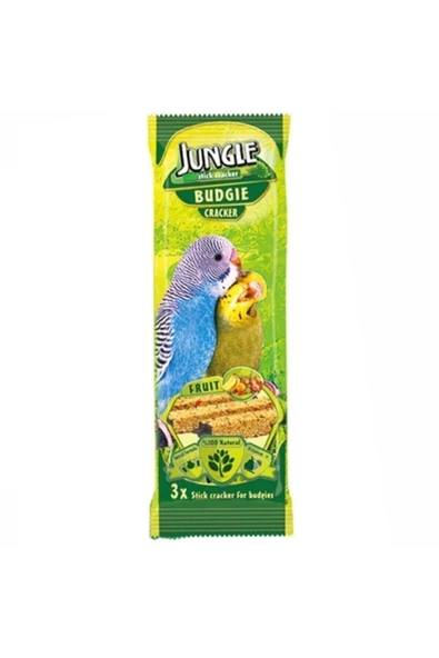 Jungle Meyveli Muhabbet Kuşu Krakeri 1 Paket 3'lü