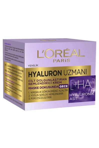 L'OREAL PARİS Hyaluron Uzmanı Cilt Dolgunlaştıran Nemlendirici Gece Kremi 50 ml - 2