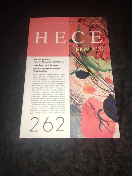 HECE Ekim 2018 Sayı 262 HECE TAŞI Kamil Aydoğan (Sahafiye Kitap) ürün görseli