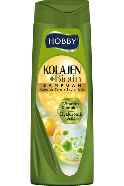 Hobby Kuru Ve Cansız Saçlar Için Şampuan Kolajen&vitamin&hyaluronik Asit 480 ml - 2
